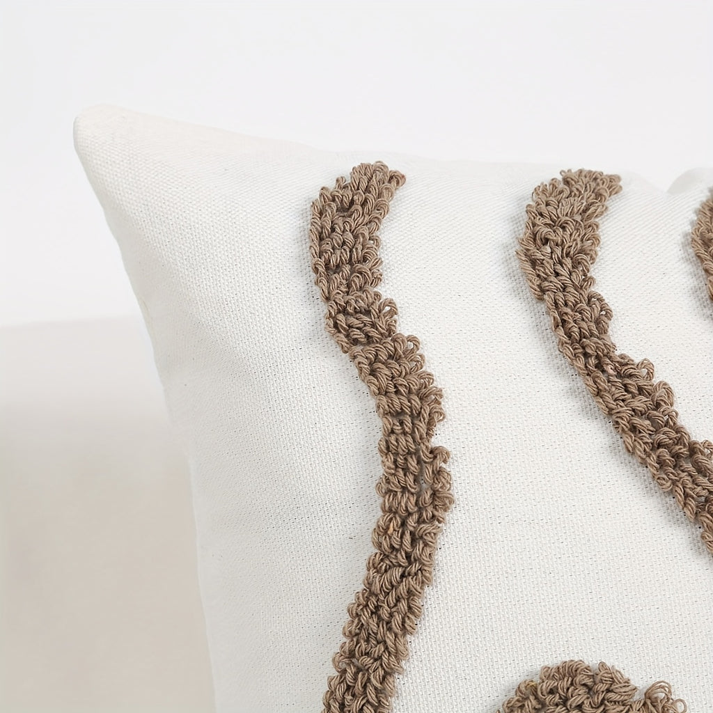 Boho Throw Pillow Covers Decorative Pillow Cases Embroidery Geometric Pattern Cushion Covers