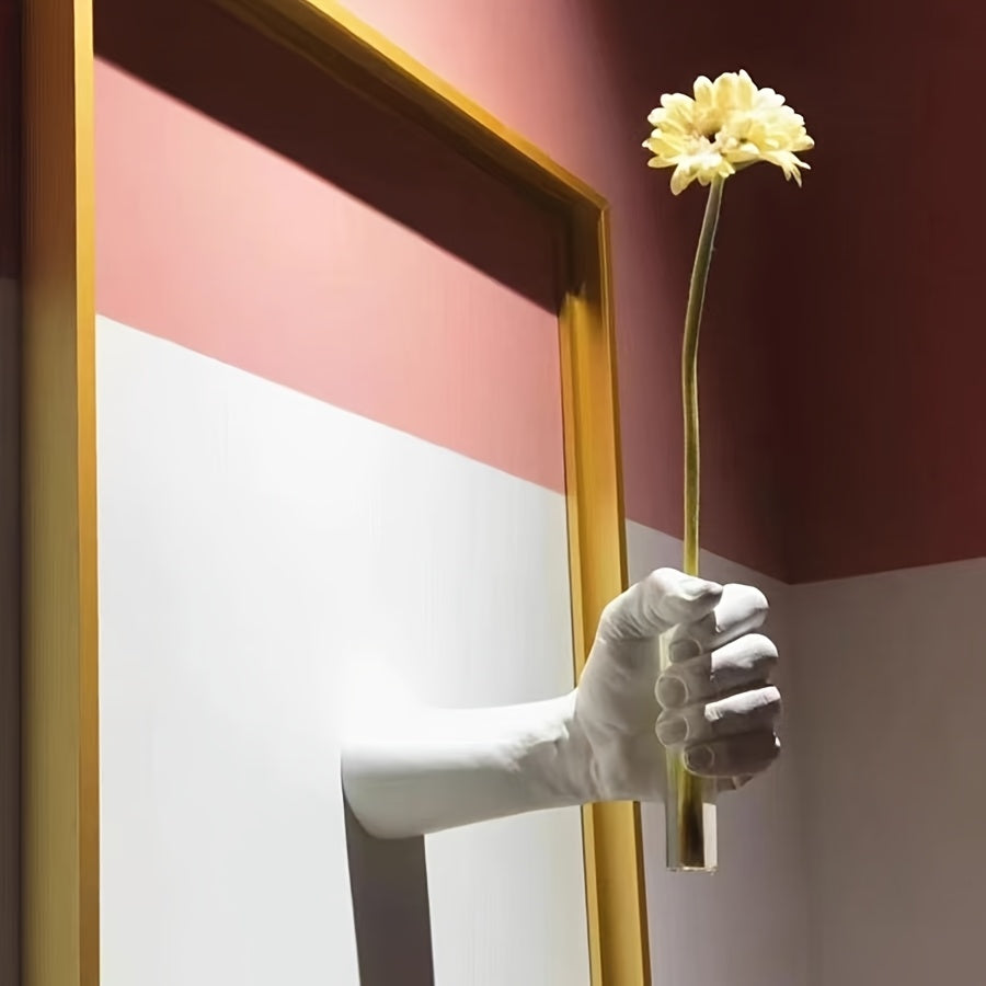 Modern Resin Vase 1pc Contemporary Geometric Resin Wall Vase