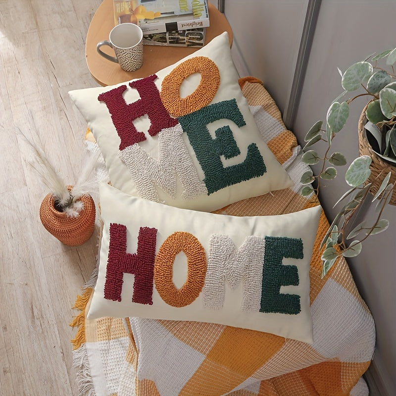 Machine Washable Decorative Cushion Case with Zipper - Living Room & Bedroom Decor