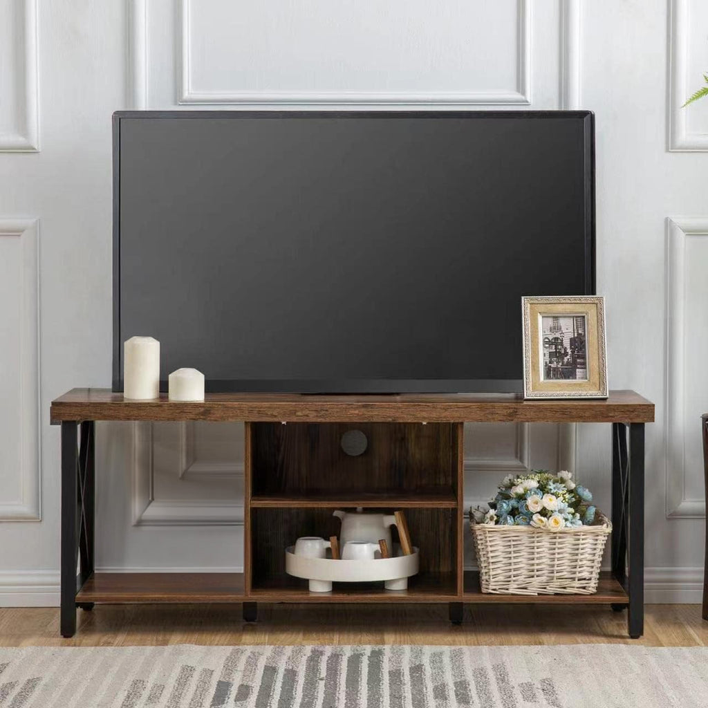 TV Stand For TV Up To 55 Inches, TV Cabinet With Open Storage