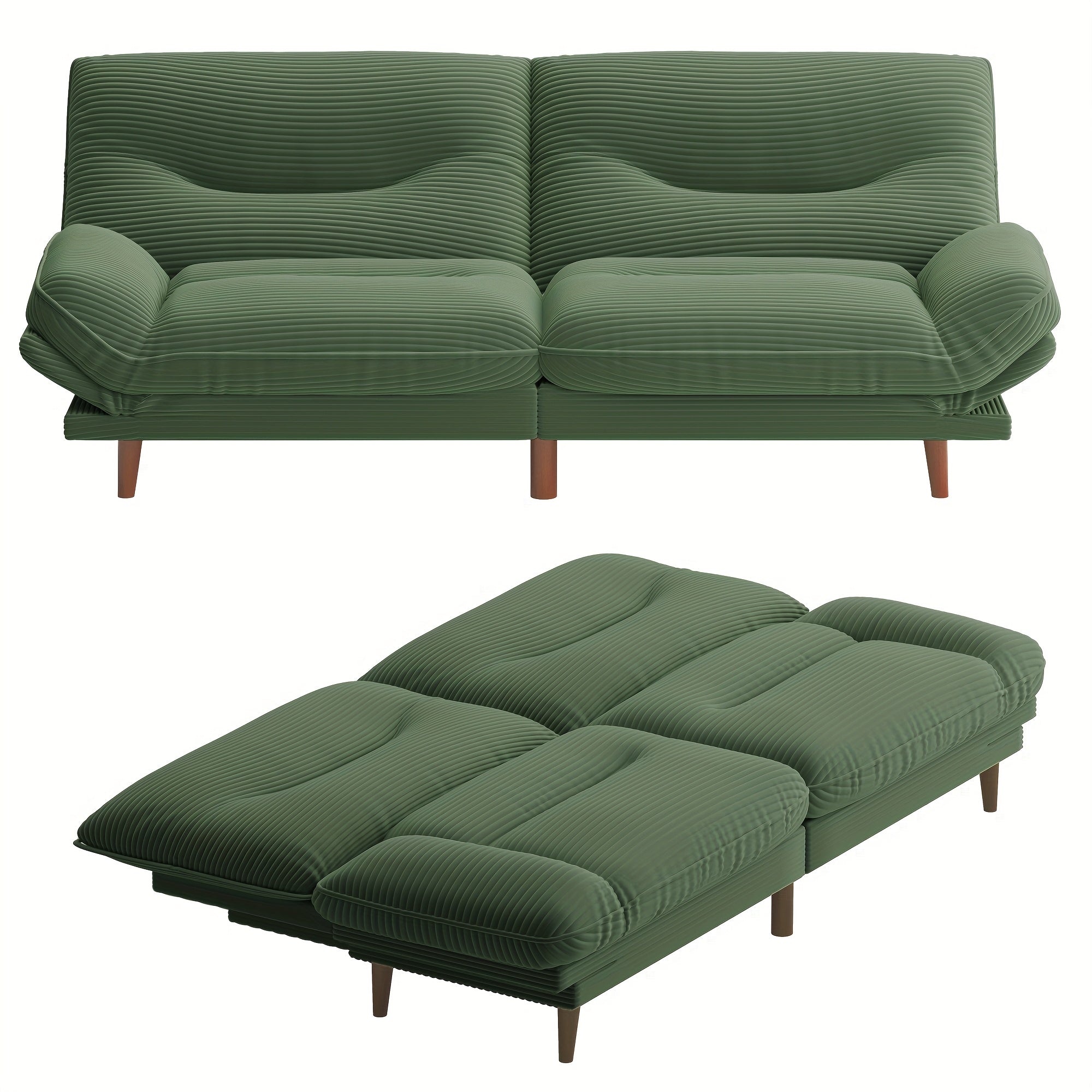 Futon Sofa Multifunctional Folding Sofa Bed With Adjustable Backrest Suitable For Small Home Spaces