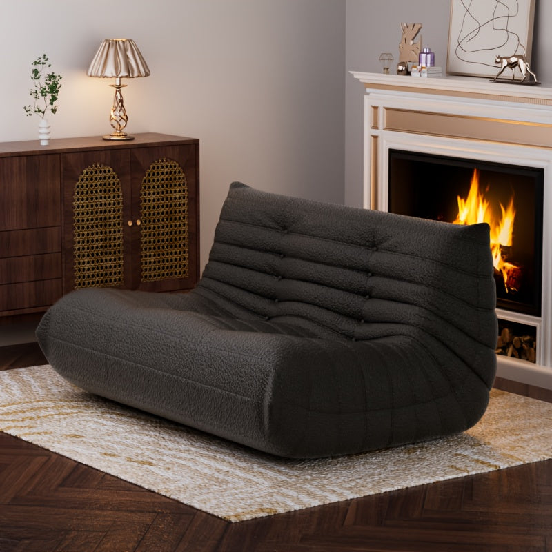 Creative Fireplace Chair, Large Double Sofa, Couple Bean Bag Chair, Sofa That Can Accommodate Two People