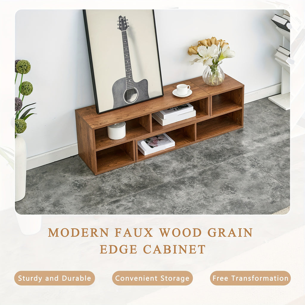 2pcs Deformable Console TV Stand, Free Combination Entertainment Center For 47 To 70 Inch TV