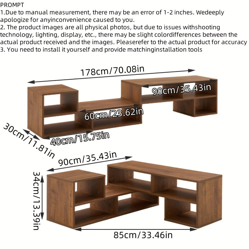 1pc, TV Cabinet, Living Room, Small Household Unit, Simple Floor To Wall Storage And Storage