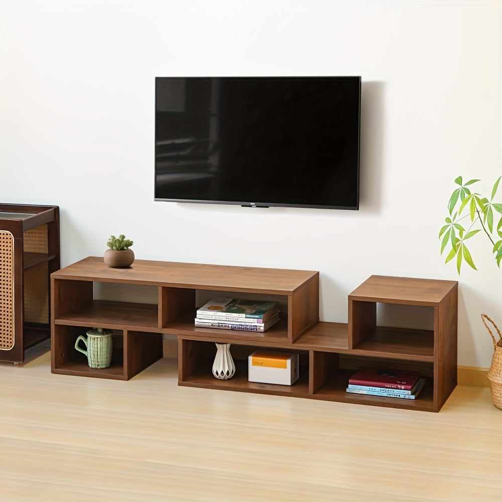 1pc, TV Cabinet, Living Room, Small Household Unit, Simple Floor To Wall Storage And Storage