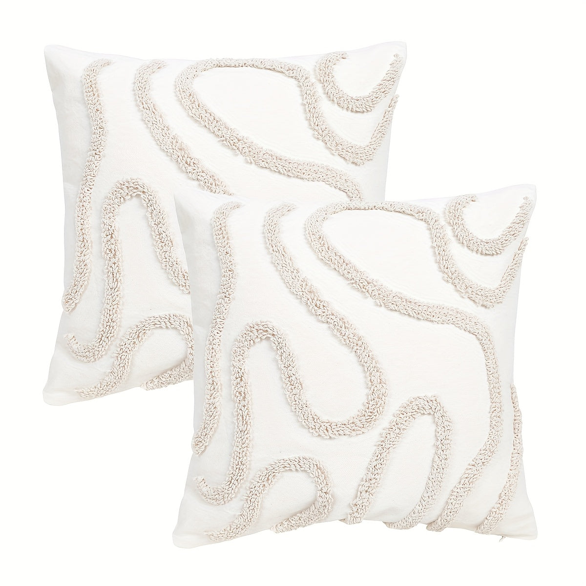 Boho Throw Pillow Covers Decorative Pillow Cases Embroidery Geometric Pattern Cushion Covers