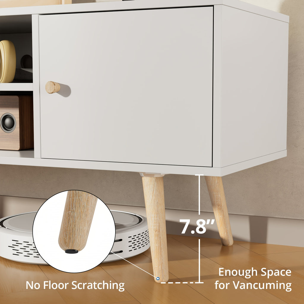 Aurorome 60 Inch Modern TV Stand with Storage, Entertainment Center And Media Console Table