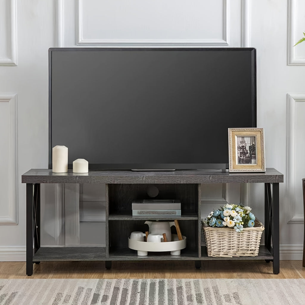 TV Stand For TV Up To 55 Inches, TV Cabinet With Open Storage
