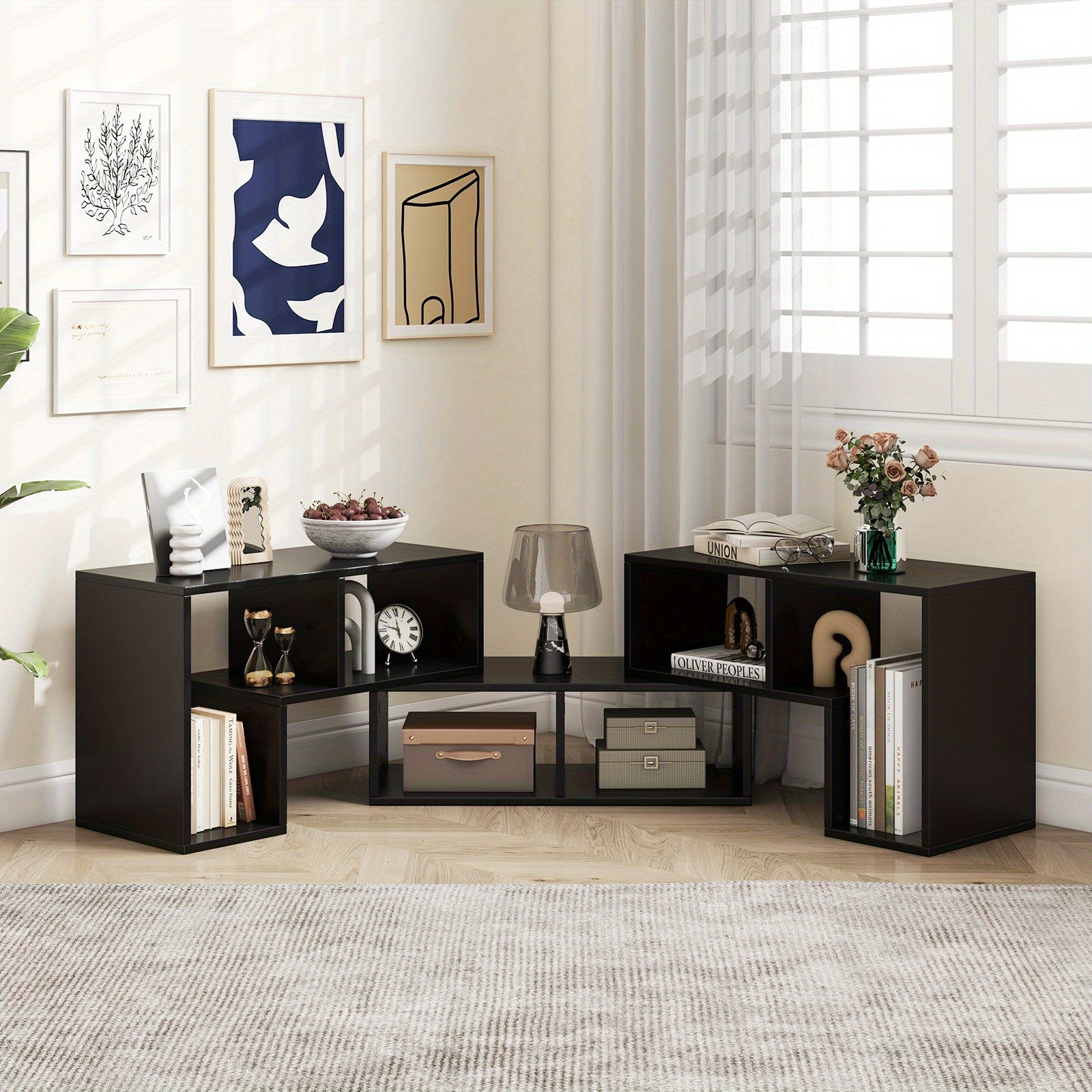 GIANTEX 3pcs Convertible TV Stand for Up to 65\