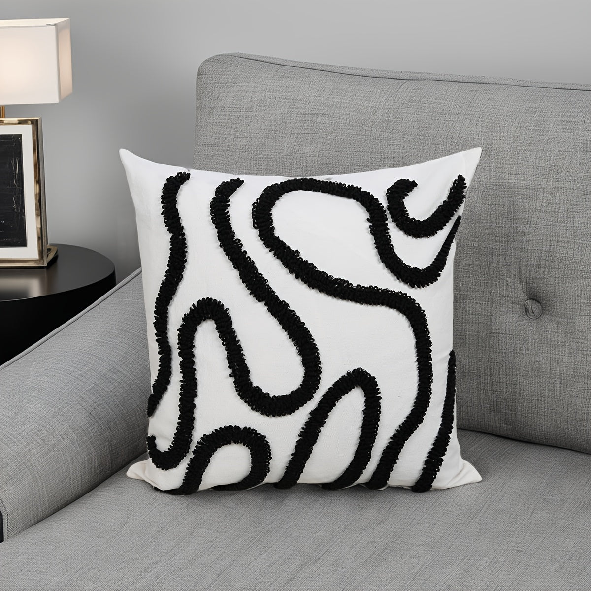 Boho Throw Pillow Covers Decorative Pillow Cases Embroidery Geometric Pattern Cushion Covers