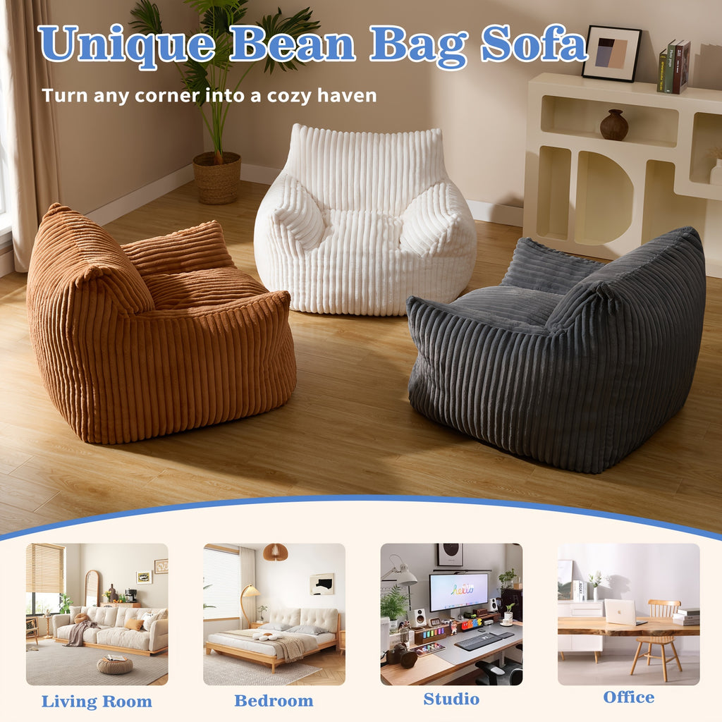 Living&Giving Oversize Bean Bag Sofa, Fireside Chair, Lazy Floor Sofa Couch, Tatami Sofa