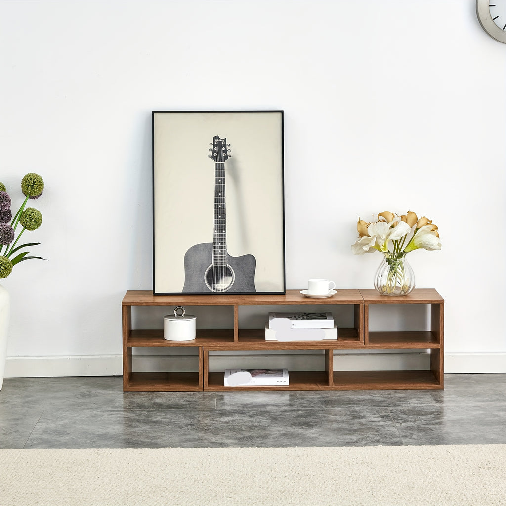 2pcs Deformable Console TV Stand, Free Combination Entertainment Center For 47 To 70 Inch TV