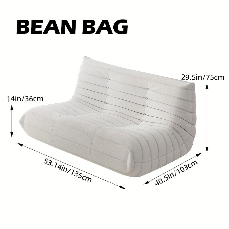 Creative Fireplace Chair, Large Double Sofa, Couple Bean Bag Chair, Sofa That Can Accommodate Two People