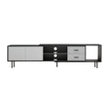 Modern TV Stand for 80-Inch TVs - Heavy-Duty Entertainment Center with Large Storage Cabinets