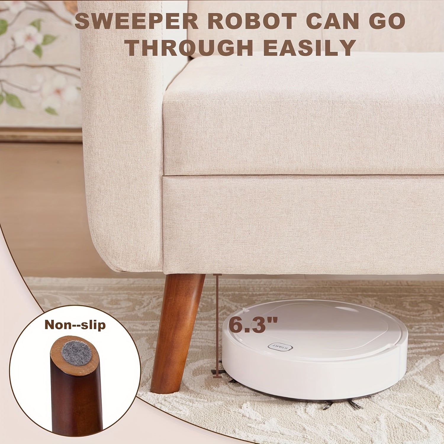 77in Mid-Century Modern Sectional Sofa with Recliner - Gray Button-Tufted L-Shaped or Straight Couples Couch