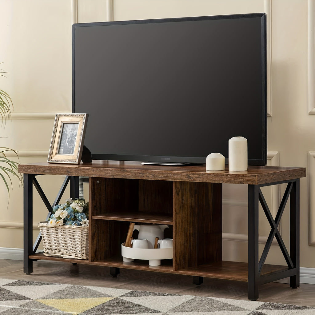 TV Stand For TV Up To 55 Inches, TV Cabinet With Open Storage