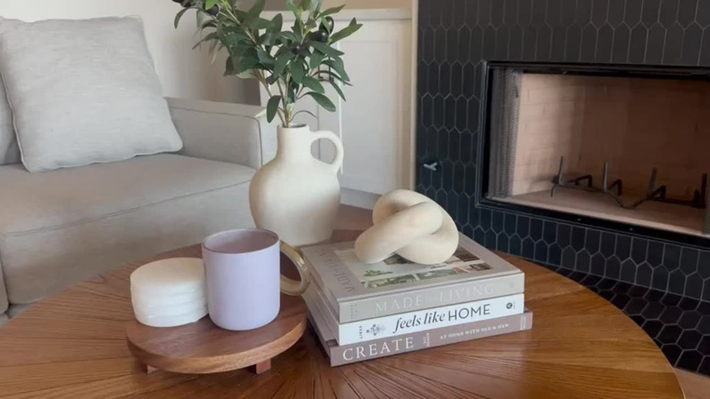 2-Link Wood Chain 2-Link Hand-Carved Wood Chain Link Decor | Boho Rustic Farmhouse Ornament