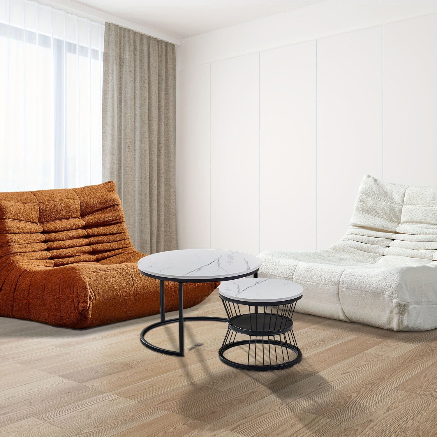 Modern Couple Sofa Teddy Velvet Compressed Sofa, Double Cushion Sofa, Lazy Sofa, Multi-purpose