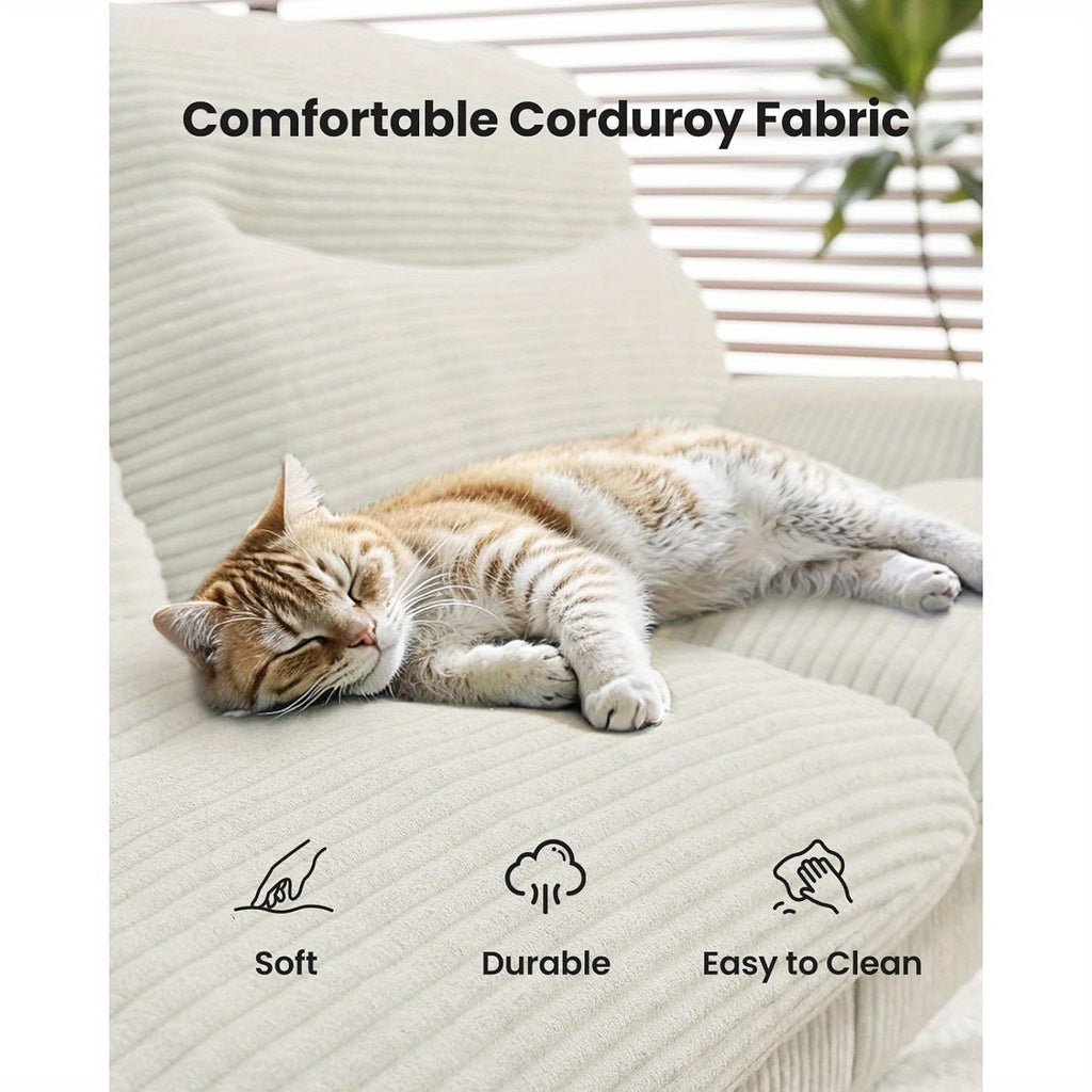 66-75Inch Futon Sofa Bed with Adjustable Backrest Armrests, Convertible Futon Sofa Couch for Small Spaces