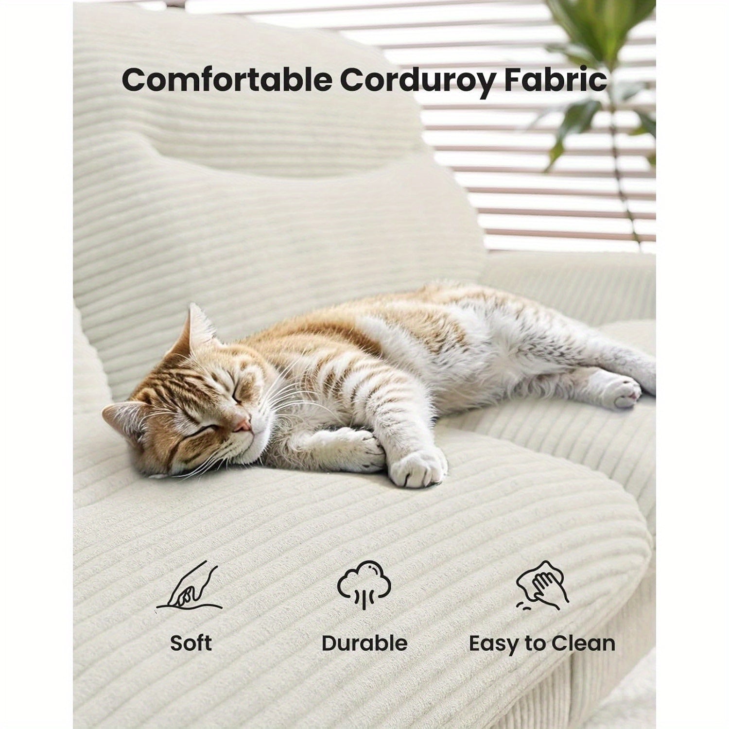 66-75Inch Futon Sofa Bed with Adjustable Backrest Armrests, Convertible Futon Sofa Couch for Small Spaces