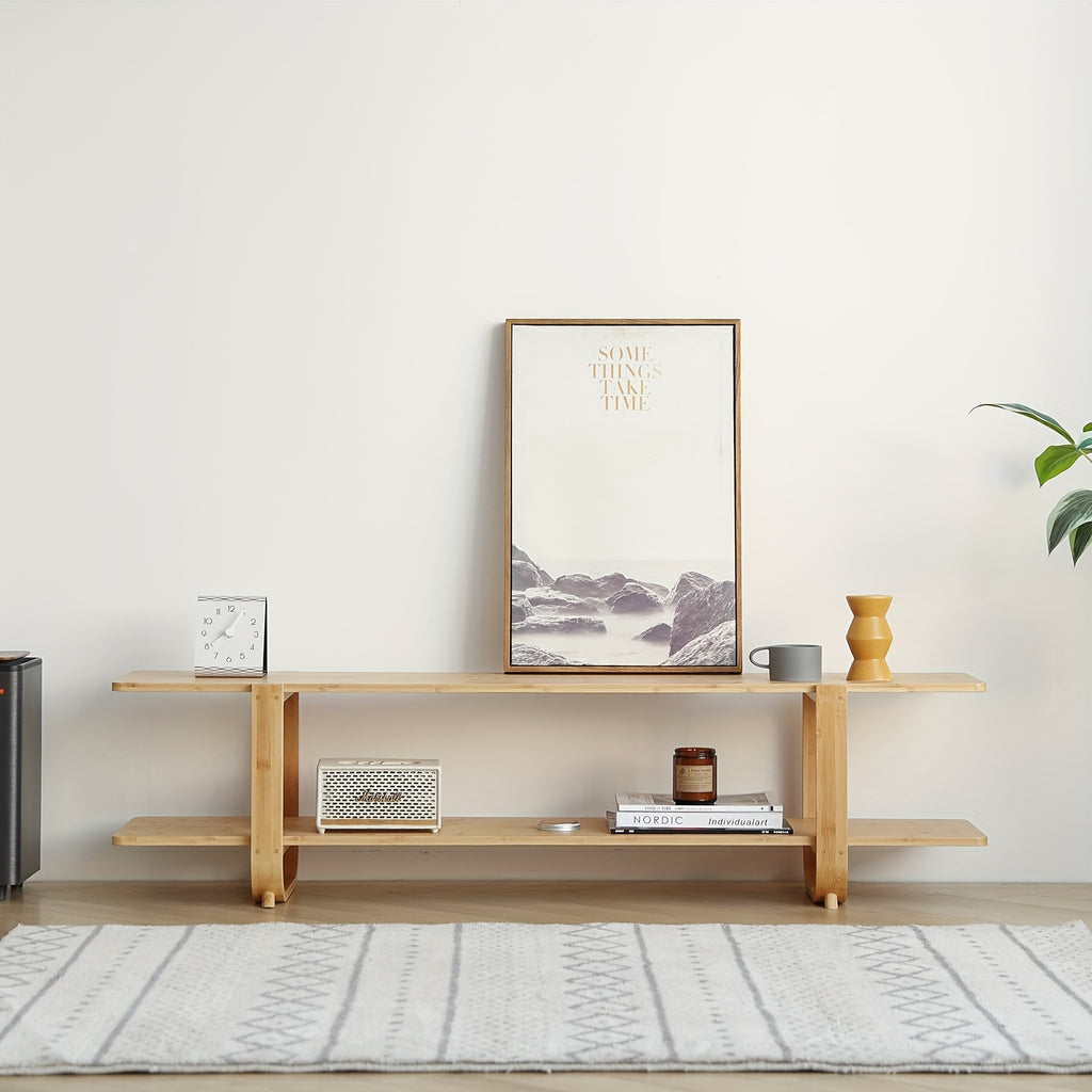 Modern Bamboo TV Stand Furlide Mid Century Modern Bamboo TV Stand For Up To 65''