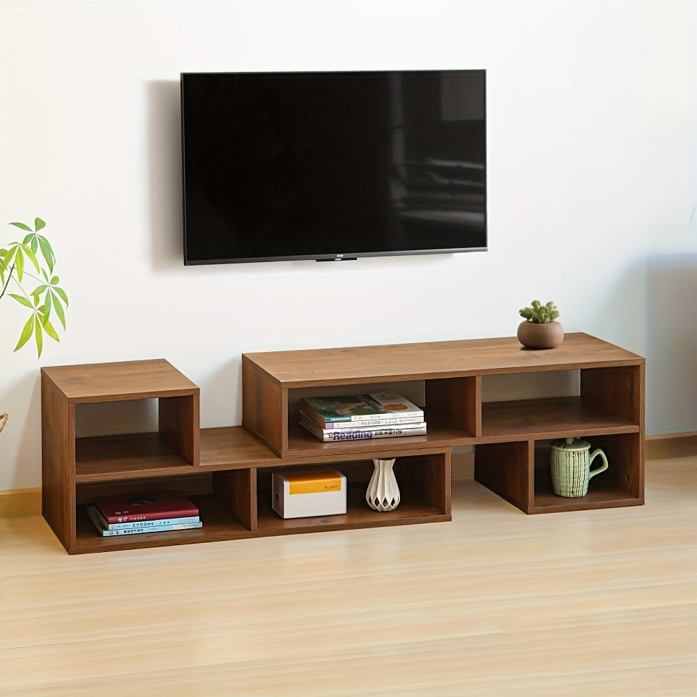 1pc, TV Cabinet, Living Room, Small Household Unit, Simple Floor To Wall Storage And Storage